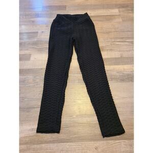 Unknown brand small womens black scrunched leggings tik tok